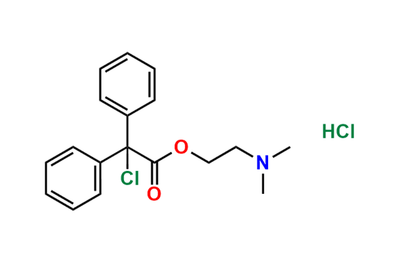 2-(Dimethylamino)ethyl 2-chloro-2,2-diphenylacetate Hydrochloride