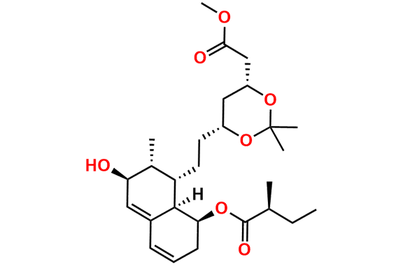 (1S,6S,7R,8S,8aR)-6-Hydroxy-8-(2-((4R,6R)-6-(2-methoxy-2-oxoethyl)-2,2-dimethyl-1,3-dioxan-4-yl)ethyl)-7-methyl-1,2,6,7,8,8a-hexahydronaphthalen-1-yl (S)-2-methylbutanoate