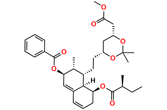(2S,3R,4S,4aR,5S)-4-(2-((4R,6R)-6-(2-Methoxy-2-oxoethyl)-2,2-dimethyl-1,3-dioxan-4-yl)ethyl)-3-methyl-5-(((S)-2-methylbutanoyl)oxy)-2,3,4,4a,5,6-hexahydronaphthalen-2-yl benzoate