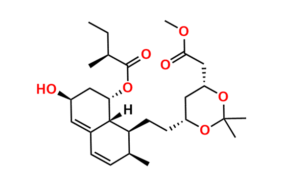 (1S,3S,7S,8S,8aR)-3-Hydroxy-8-(2-((4R,6R)-6-(2-methoxy-2-oxoethyl)-2,2-dimethyl-1,3-dioxan-4-yl)ethyl)-7-methyl-1,2,3,7,8,8a-hexahydronaphthalen-1-yl (S)-2-methylbutanoate