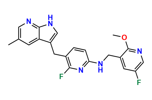 6-Fluoro-N-((5-fluoro-2-methoxypyridin-3-yl)methyl)-5-((5-methyl-1H-pyrrolo[2,3-b]pyridin-3-yl)methyl)pyridin-2-amine