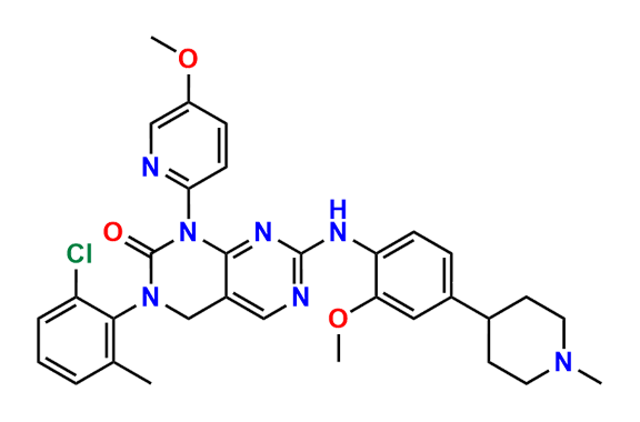 3-(2-Chloro-6-methylphenyl)-7-((2-methoxy-4-(1-methylpiperidin-4-yl)phenyl)amino)-1-(5-methoxypyridin-2-yl)-3,4-dihydropyrimido[4,5-d]pyrimidin-2(1H)-one