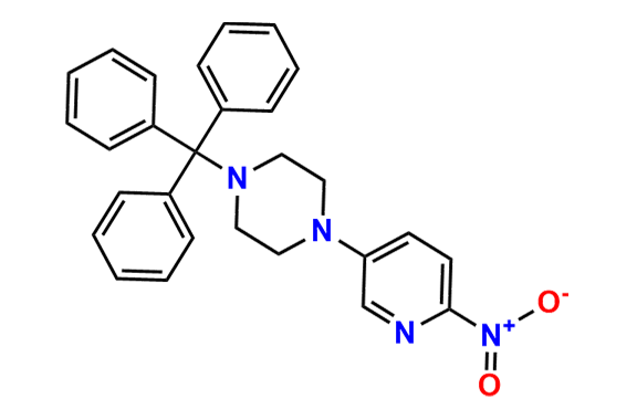 1-(6-nitropyridin-3- yl)-4-tritylpiperazine