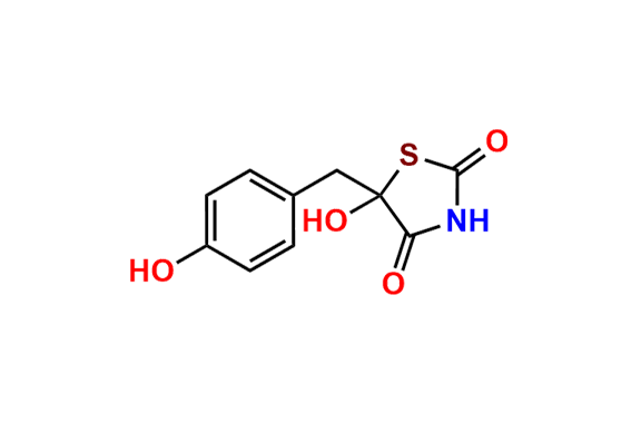 5-Hydroxy-5-(4-hydroxybenzyl)thiazolidine-2,4-dione