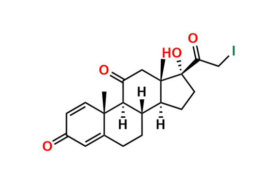 (8S,9S,10R,13S,14S,17R)-17-Hydroxy-17-(2-iodoacetyl)-10,13-dimethyl-7,8,9,10,12,13,14,15,16,17-decahydro-3H-cyclopenta[a]phenanthrene-3,11(6H)-dione