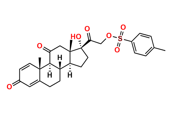 2-((8S,9S,10R,13S,14S,17R)-17-Hydroxy-10,13-dimethyl-3,11-dioxo-6,7,8,9,10,11,12,13,14,15,16,17-dodecahydro-3H-cyclopenta[a]phenanthren-17-yl)-2-oxoethyl 4-methylbenzenesulfonate