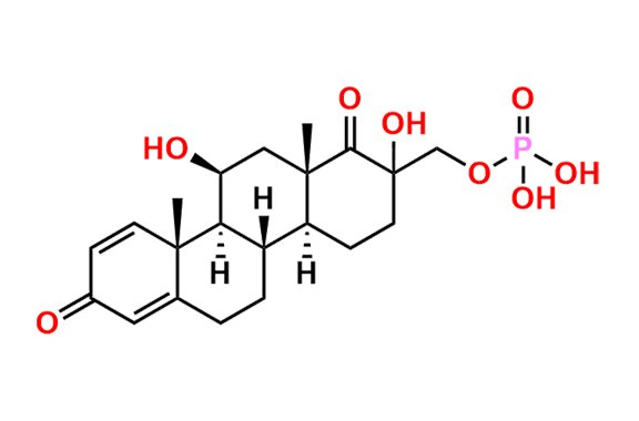 (11beta,17,20-Trihydroxy-21-nor-13(17)a-homopregnane-1,4-diene-3,13a-dione 20-phosphate)