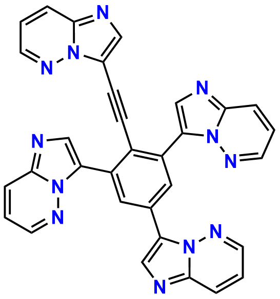 3,3′,3″-{2-[(imidazo[1,2-b]pyridazin-3-yl)ethynyl]benzene-1,3,5-triyl}tri(imidazo[1,2-b]pyridazine)
