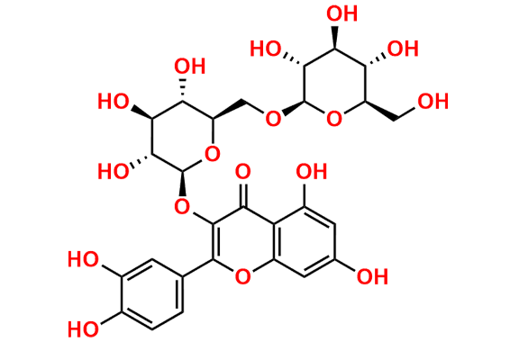 Quercetin 3-O-D-Glucopyranosyl-(1,6)-D-Glucopyranoside