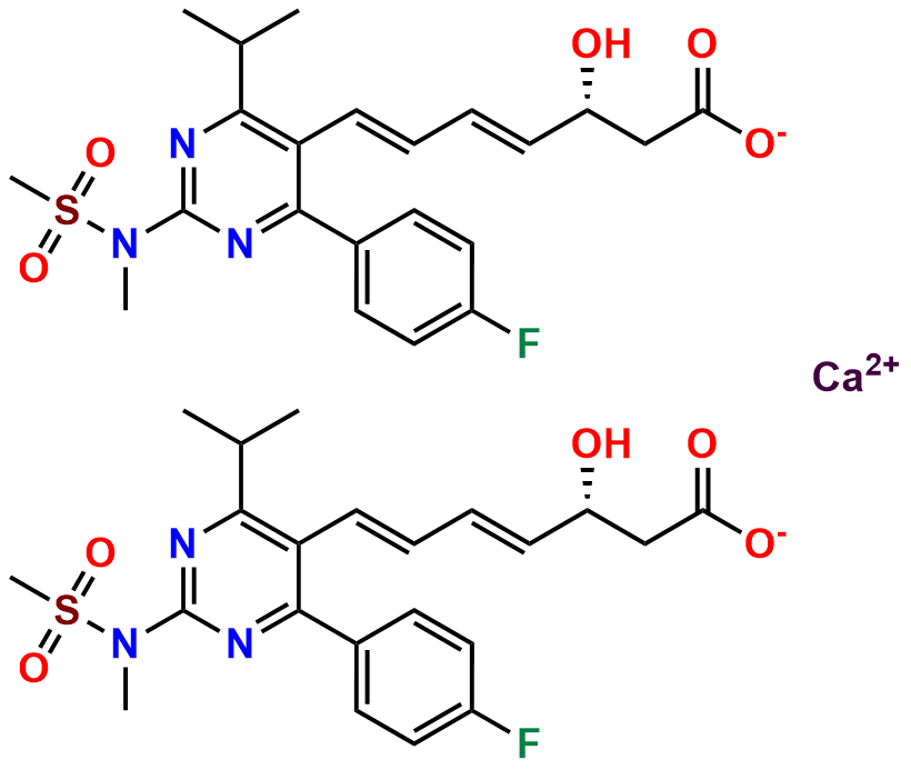 (3R,4E,6E)-7-[4-(4-Fluorophenyl)-6-isopropyl-2-[N-methyl(N-methylsulfonyl)amino]-pyrimidin-5-yl]-3-hydroxy-4,6-heptadienoic Acid Calcium Salt