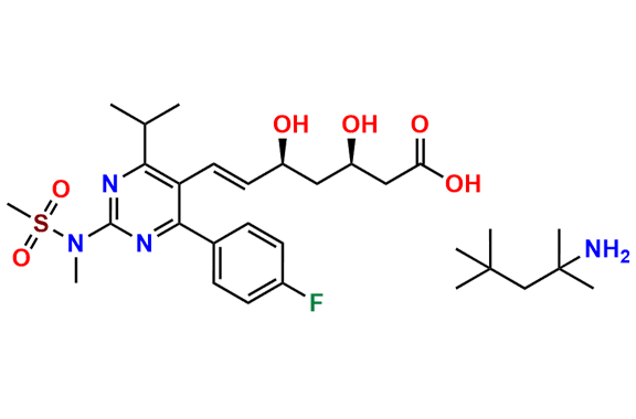 Rosuvastatin t-octylammonium salt