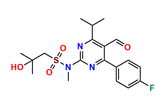N-(4-(4-Fluorophenyl)-5-formyl-6-isopropylpyrimidin-2-yl)-2-hydroxy-N,2-dimethylpropane-1-sulfonamide