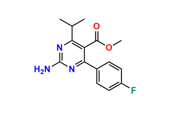 Methyl 2-amino-4-(4-fluorophenyl)-6-isopropylpyrimidine-5-carboxylate