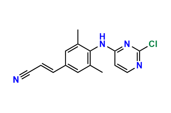 (E)-3-(4-((2-Chloropyrimidin-4-yl)amino)-3,5-dimethylphenyl)acrylonitrile
