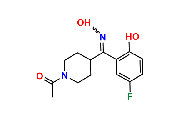 (E)-1-Acetyl-alpha-(5-fluoro-2-hydroxyphenyl)-N-hydroxy-4-piperidinemethanimine
