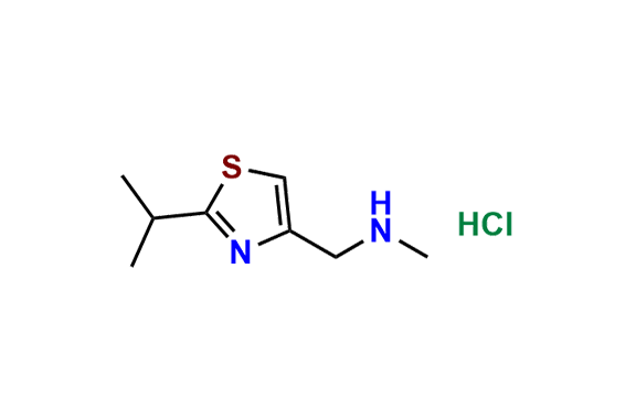 2-Isopropyl-4-[(N-methylamino)methyl]thiazole Hydrochloride