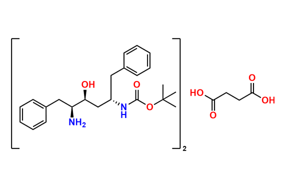 tert-Butyl ((2S,4S,5S)-5-amino-4-hydroxy-1,6-diphenylhexan-2-yl)carbamate Hemisuccinate