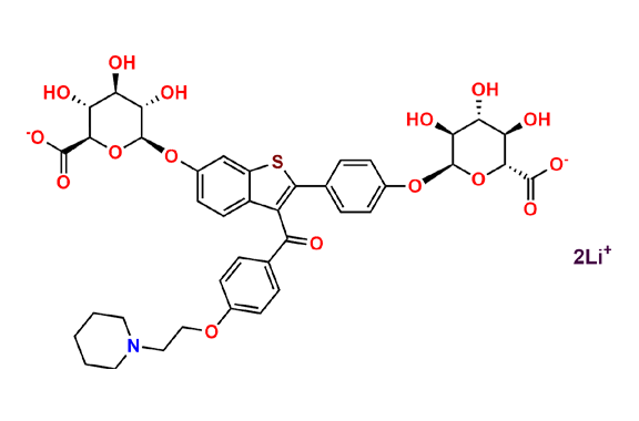 Raloxifene-4`,6-Diglucuronide (Lithium Salt)