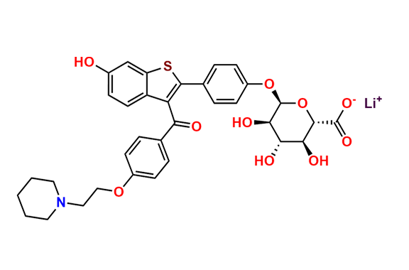 Raloxifene-4`-Glucuronide (Lithium Salt)