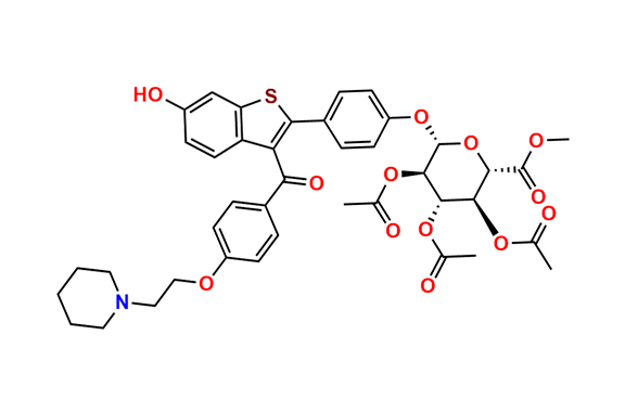 Methyl Raloxifene 4`-(2,3,4-Tri-O-acetyl-beta-D-glycopyranuronate)