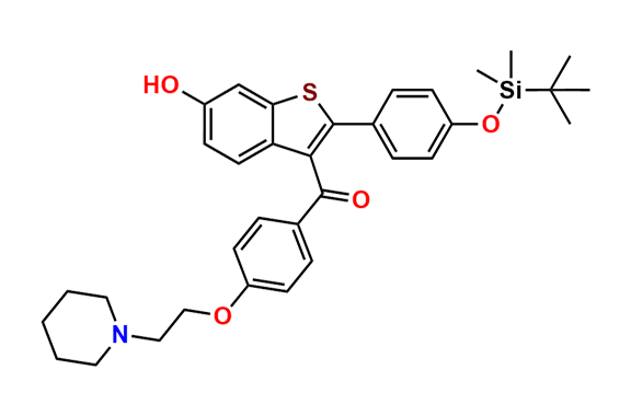 4`-tert-Butyldimethylsilyl-6-hydroxy Raloxifene