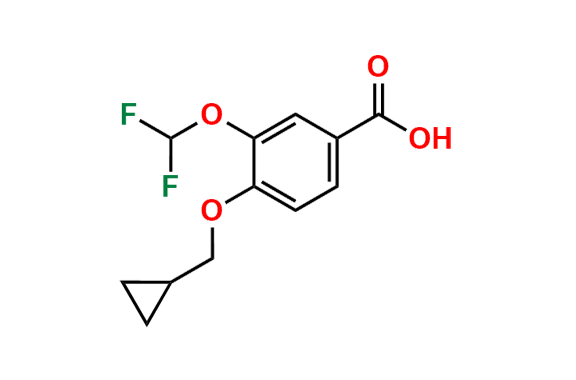 4-(Cyclopropylmethoxy)-3-(difluoromethoxy) benzoic Acid