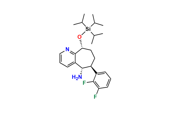 (5S,6S,9R)-6-(2,3-Difluorophenyl)-9-((triisopropylsilyl)oxy)-6,7,8,9-tetrahydro-5H-cyclohepta[b]pyridin-5-amine