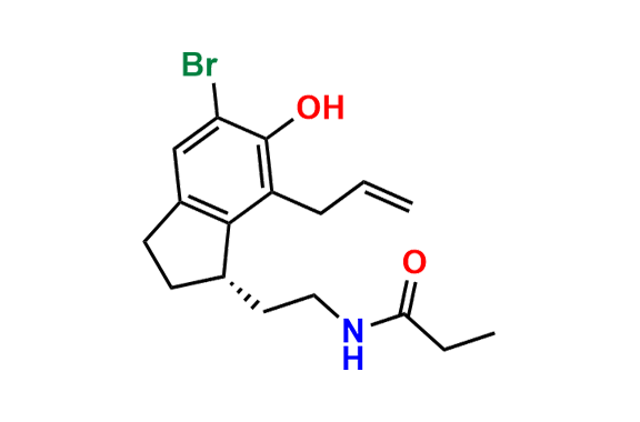 (S)-N-[2-[7-Allyl-5-bromo-2,3-dihydro-6-hydroxy-1H-inden-1-yl]ethyl]propanamide