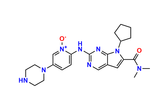 2-((7-Cyclopentyl-6-(dimethylcarbamoyl)-7H-pyrrolo[2,3-d]pyrimidin-2-yl)amino)-5-(piperazin-1-yl)pyridine 1-Oxide