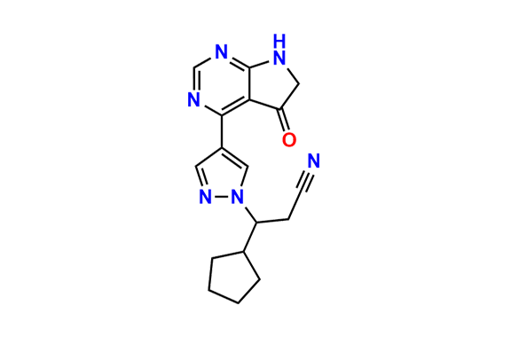 3-Cyclopentyl-3-(4-(5-oxo-6,7-dihydro-5H-pyrrolo[2,3-d]pyrimidin-4-yl)-1H-pyrazol-1-yl)propanenitrile