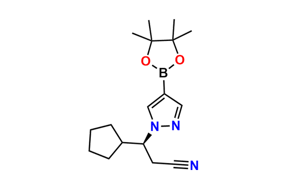 (S)-3-Cyclopentyl-3-(4-(4,4,5,5-tetramethyl-1,3,2-dioxaborolan-2-yl)-1H-pyrazol-1-yl)propanenitrile