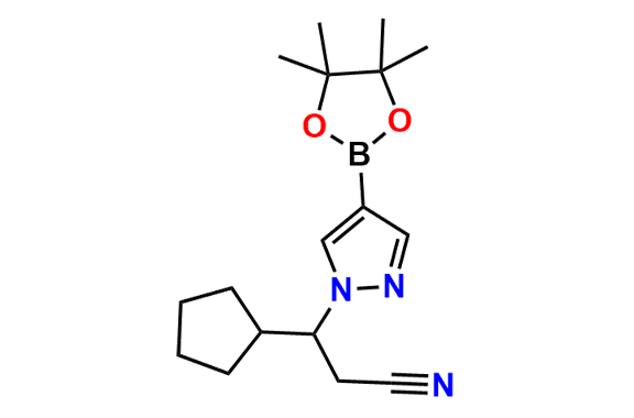 3-Cyclopentyl-3-(4-(4,4,5,5-tetramethyl-1,3,2-dioxaborolan-2-yl)-1H-pyrazol-1-yl)propanenitrile