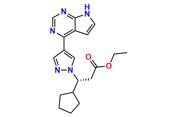 (R)-3-(4-(7H-pyrrolo [2,3-d] pyrimidin-4-yl)-1H-pyrazol-1-yl)-3-cyclopentylpropanoic acid ethyl ester