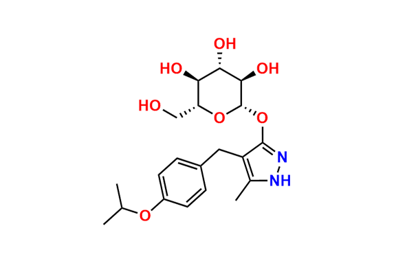 (2R,3S,4S,5R,6S)-2-(Hydroxymethyl)-6-((4-(4-isopropoxybenzyl)-5-methyl-1H-pyrazol-3-yl)oxy)tetrahydro-2H-pyran-3,4,5-triol