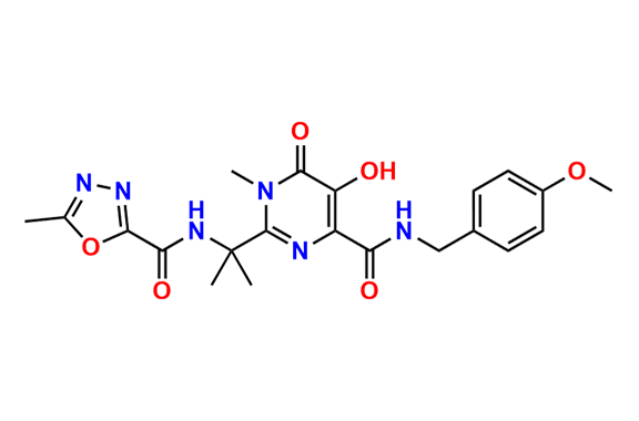 N-(2-(5-Hydroxy-4-((4-methoxybenzyl)carbamoyl)-1-methyl-6-oxo-1,6-dihydropyrimidin-2-yl)propan-2-yl)-5-methyl-1,3,4-oxadiazole-2-carboxamide