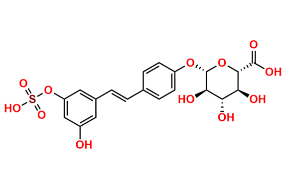 Resveratrol-3-Sulfate-4`-Glucuronide