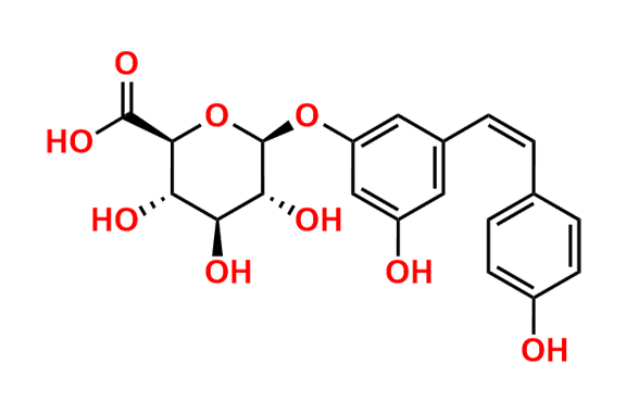 3-Hydroxy-5-[(1Z)-2-(4-hydroxyphenyl)ethenyl]phenyl beta-D-Glucopyranosiduronic Acid