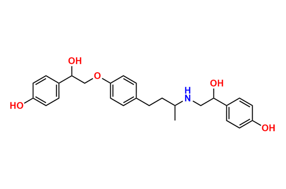 4-(1-hydroxy-2-((4-(4-(2-hydroxy-2-(4-hydroxyphenyl)ethoxy)phenyl)butan-2-yl)amino)ethyl)phenol