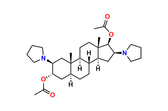 (2S,3S,5S,8R,9S,10S,13S,14S,16S,17R)-10,13-Dimethyl-2,16-di(pyrrolidin-1-yl)hexadecahydro-1H-cyclopenta[a]phenanthrene-3,17-diyl diacetate