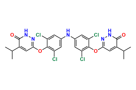6,6'-((azanediylbis(2,6-dichloro-4,1-phenylene))bis(oxy))bis(4-isopropylpyridazin-3(2H)-one)
