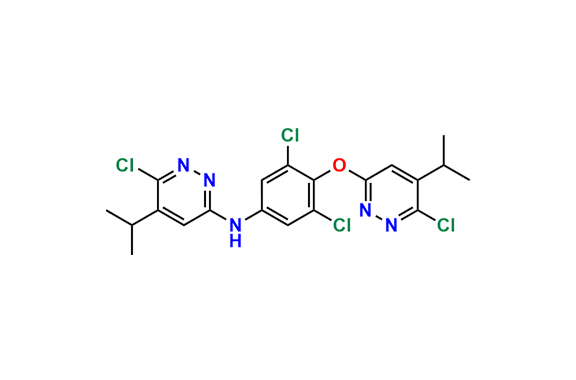 6-chloro-N-(3,5-dichloro-4-((6-chloro-5-isopropylpyri dazin-3-yl)oxy)phenyl)-5-isopropylpyridazin-3-amine