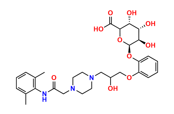 Desmethyl ranolazine b-D-glucuronide