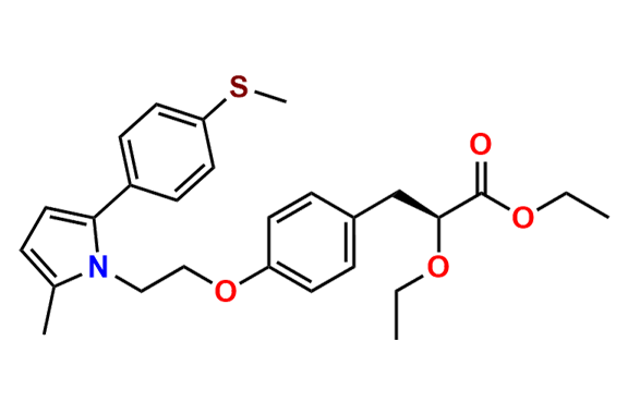 Ethyl (S)-2-ethoxy-3-(4-(2-(2-methyl-5-(4-(methylthio)phenyl)-1H-pyrrol-1-yl)ethoxy)phenyl)propanoate