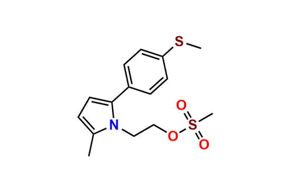 2-(2-Methyl-5-(4-(methylthio)phenyl)-1H-pyrrol-1-yl)ethyl Methanesulfonate