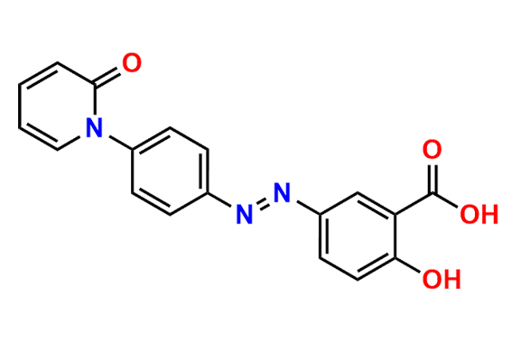 (E)-2-Hydroxy-5-((4-(2-oxopyridin-1(2H)-yl)phenyl)diazenyl)benzoic acid