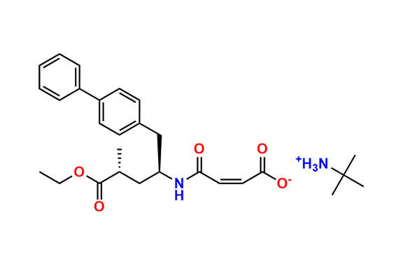 2-Methylpropan-2-aminium (Z)-4-(((2S,4R)-1-([1,1`-biphenyl]-4-yl)-5-ethoxy-4-methyl-5-oxopentan-2-yl)amino)-4-oxobut-2-enoate