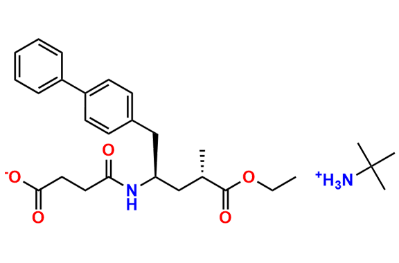 2-Methylpropan-2-aminium 4-(((2R,4S)-1-([1,1`-biphenyl]-4-yl)-5-ethoxy-4-methyl-5-oxopentan-2-yl)amino)-4-oxobutanoate