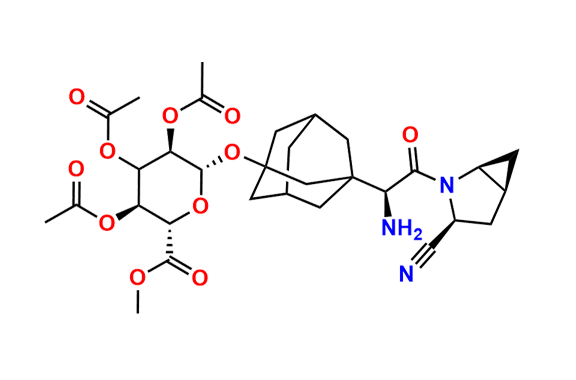 Saxagliptin Triacetyl-Ο-β-Glucuronide Methyl Ester