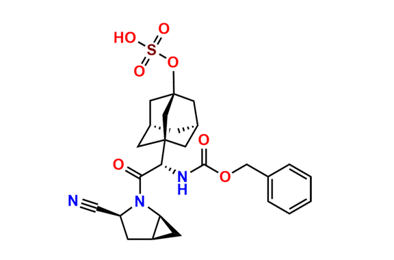 Saxagliptin N-Carboxybenzyl O-Sulfate