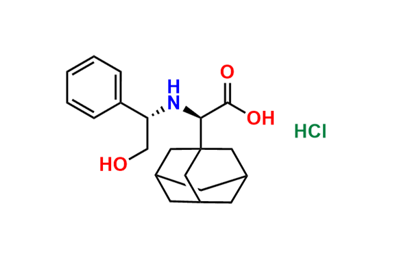 (R)-2-(Adamantan-1-yl)-2-(((S)-2-hydroxy-1-phenylethyl)amino)acetic Acid Hydrochloride